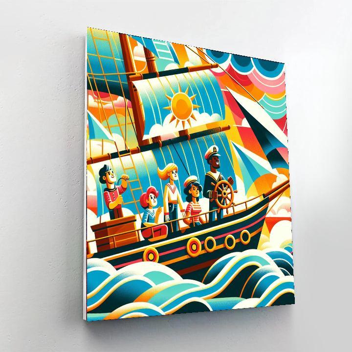 Sailing Adventures On The High Seas Paint By Numbers Kits