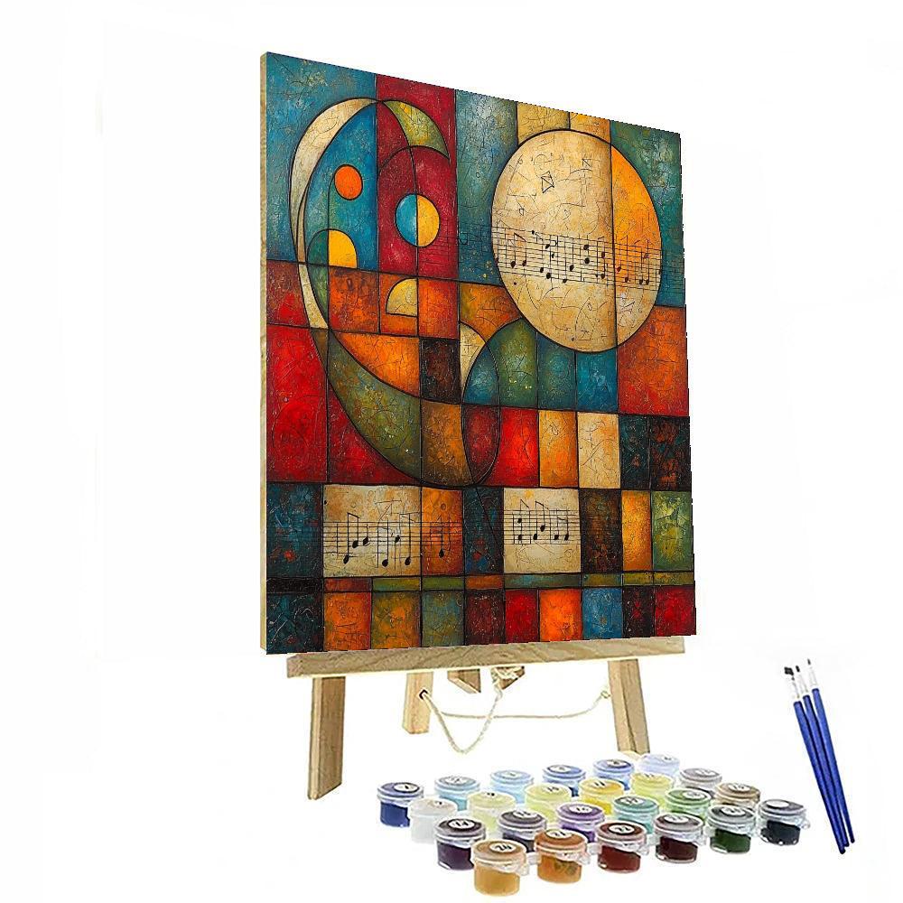 Paul Klee Inspired Melody In Color  Numbered Painting Kits
