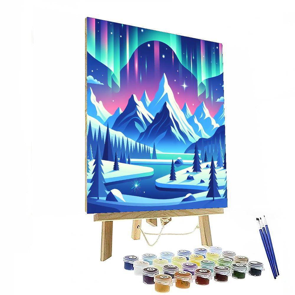Magical Mountains Paint By Numbers Art