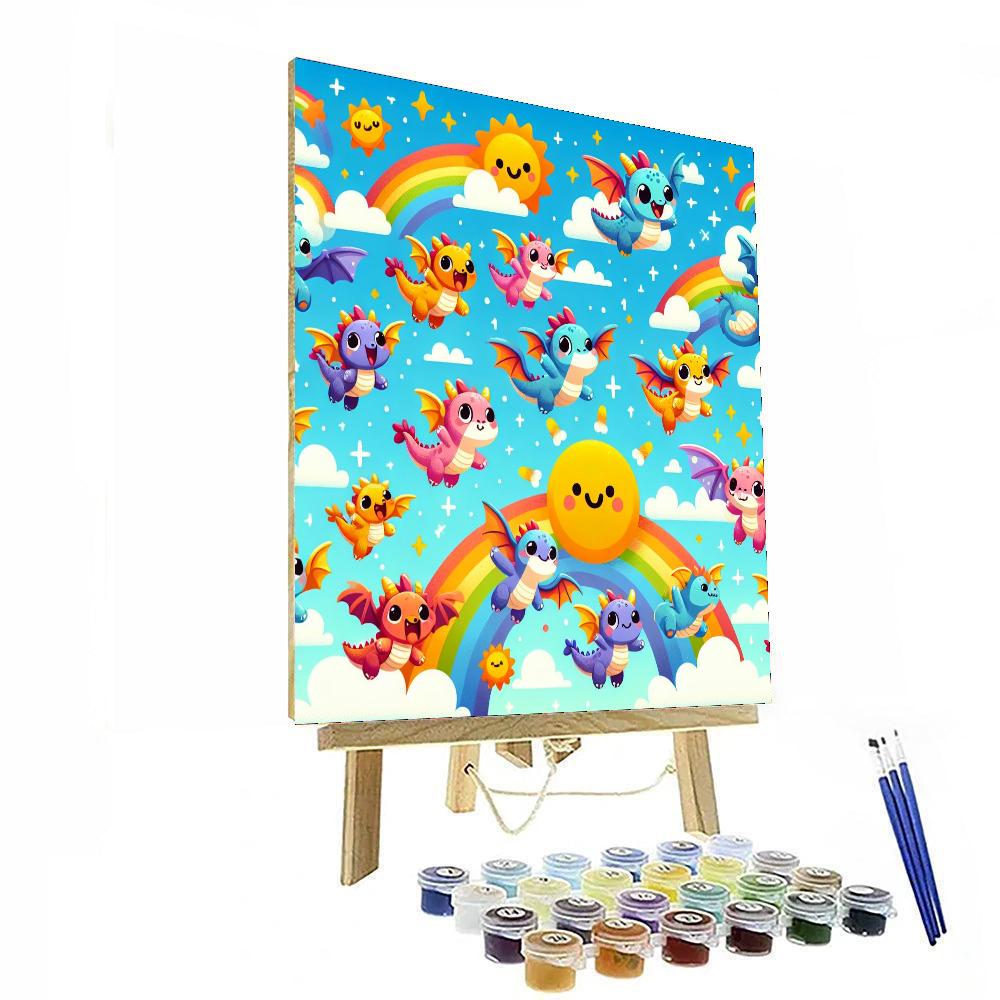 The Magic Dragon Ride DIY Paint By Numbers