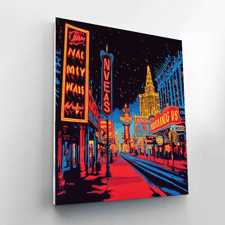 The Neon Museum - Las Vegas Numbered Painting Kits