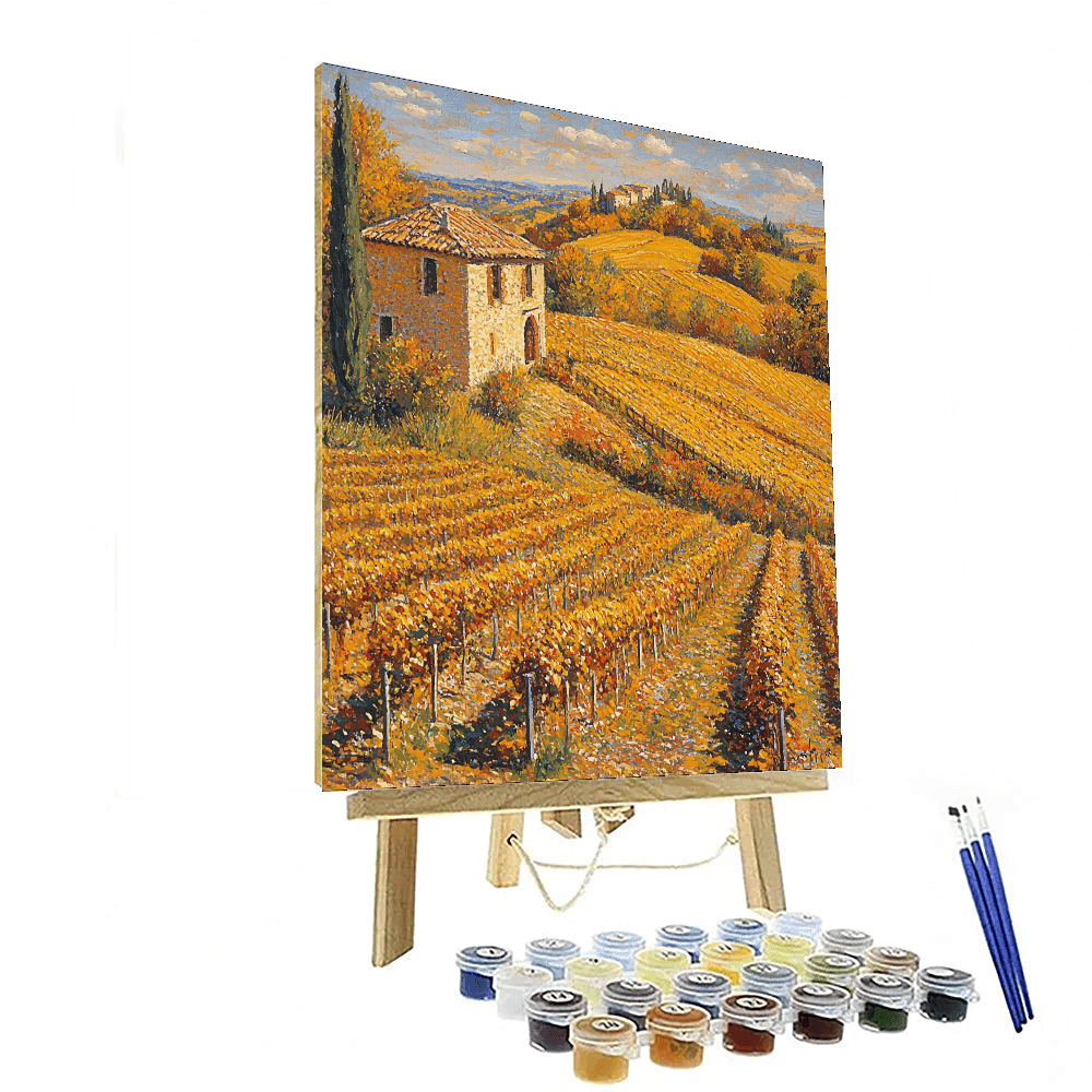Camille Pissarro Inspired Harvest Radiance  DIY Paint By Numbers
