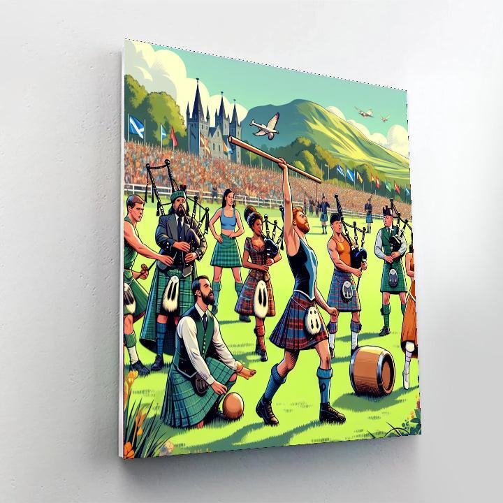 Highland Games - Scotland Paint By Numbers Kits