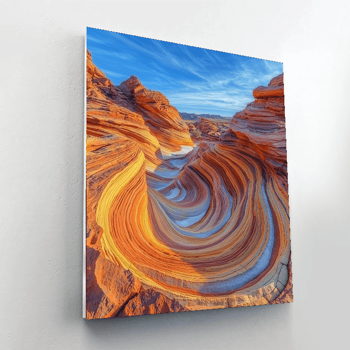 The Wave - Arizona Number Painting