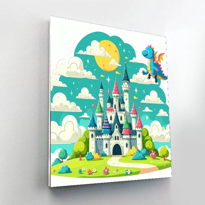Whimsical Fairy Tale Castles Paint By Number