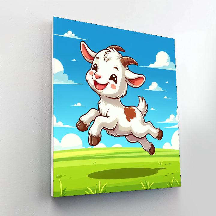 Galloping Goat Paint By Number