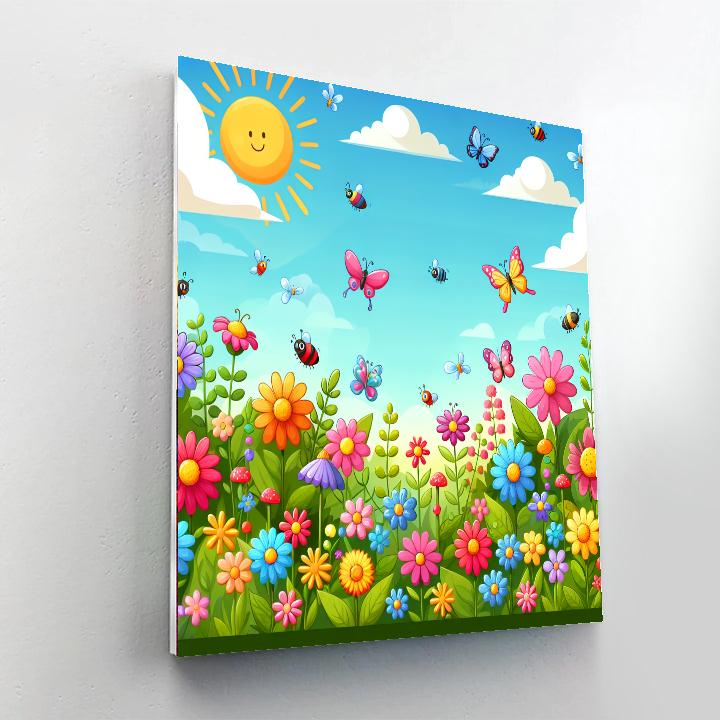 Cheery Garden Adventure Number Painting