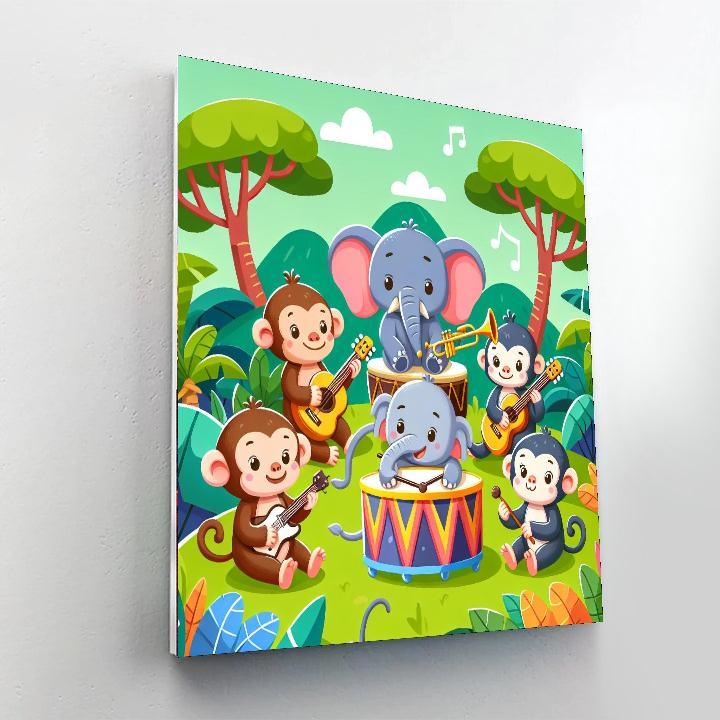 Jungle Beat Painting Number Kit