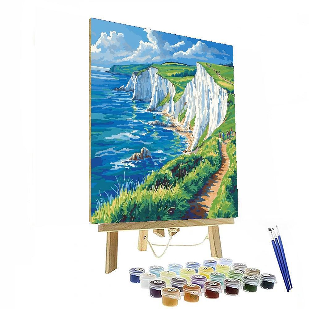 Seven Sisters Cliffs - East Sussex Paint By Numbers