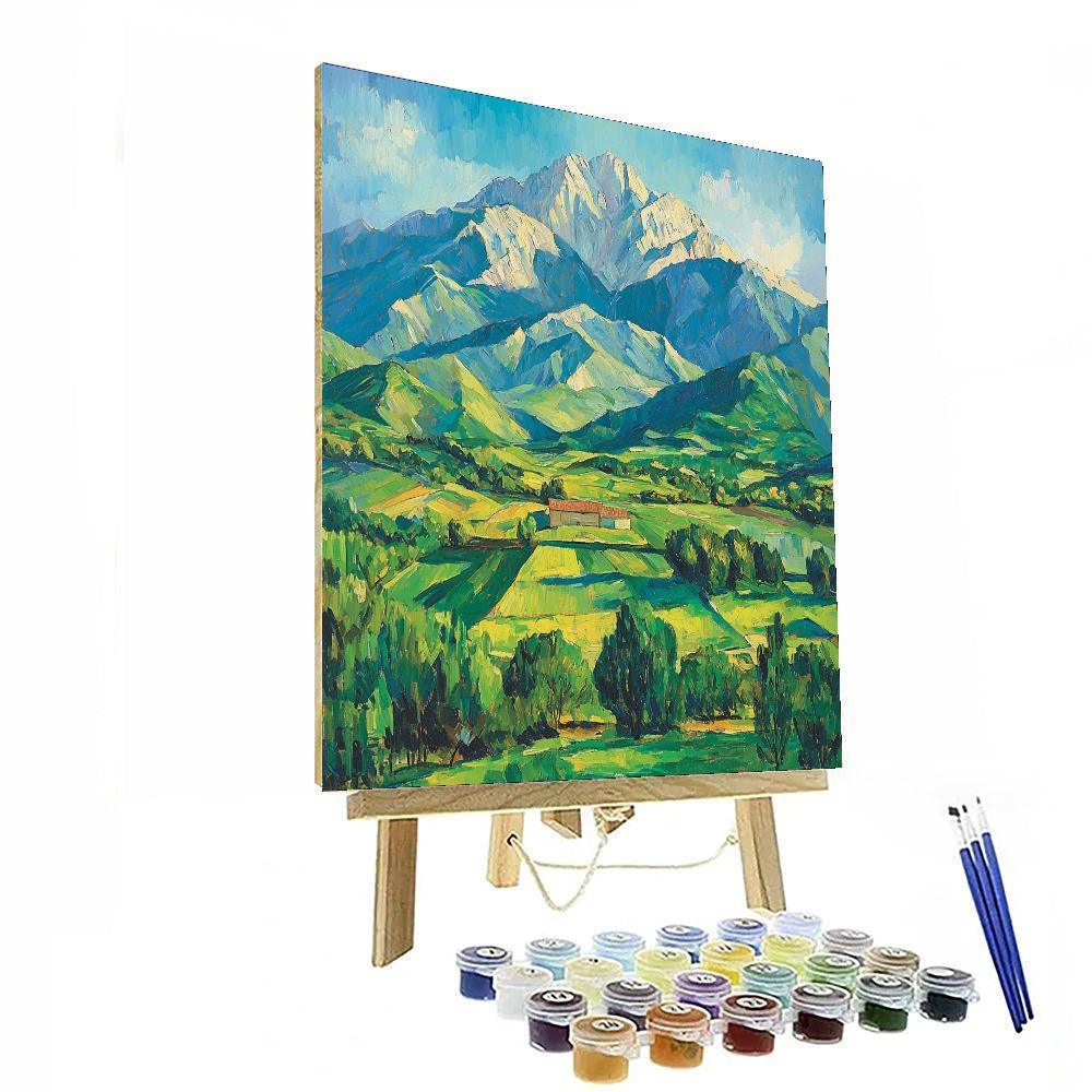 Paul Cézanne Inspired Mountain's Whisper  Paint By Number
