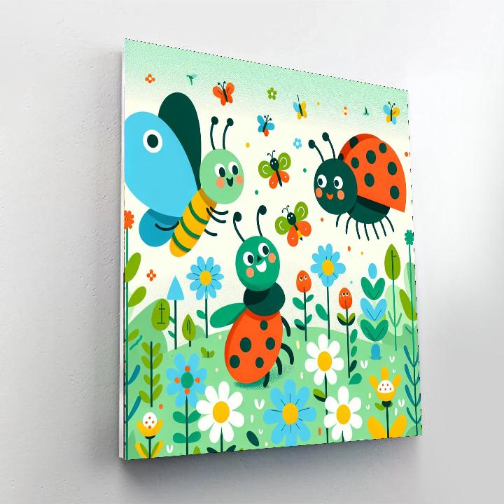 Insects In The Garden Painting Number Kit