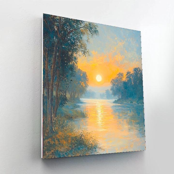 Edgar Degas Inspired Soft Glows Of Sunrise  Painting Number Kit