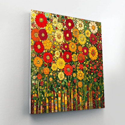 Gustav Klimt Inspired Floral Mosaic Dreams  Painting By Numbers Kit