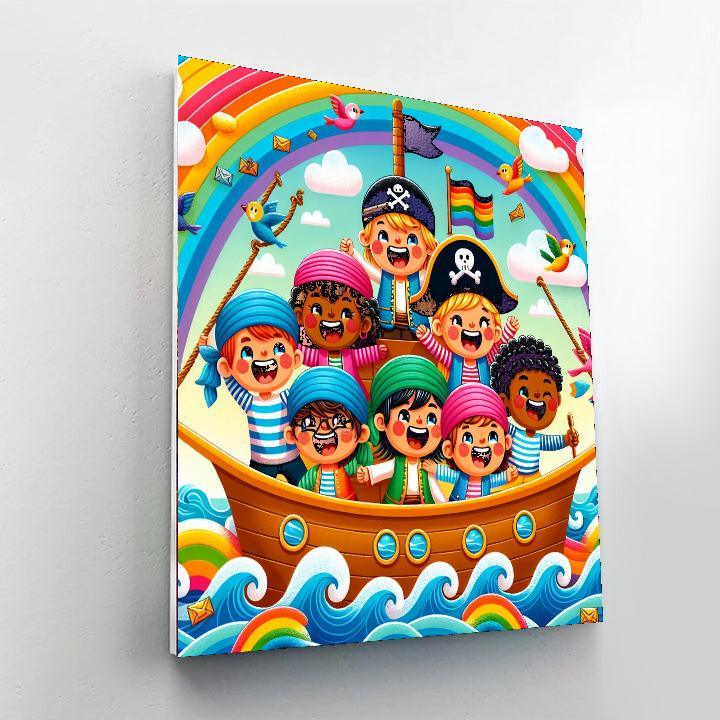 Sailing Adventures With Pirates Paint By Numbers