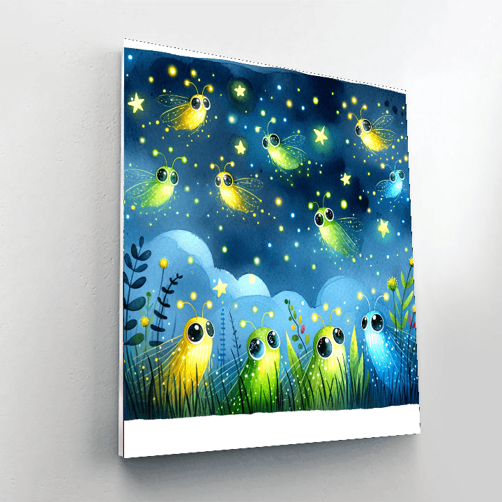 Friendly Firefly Festival - DIY Painting By Numbers Kit