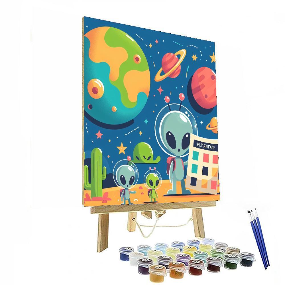 Splendid Space Safari Paint By Number