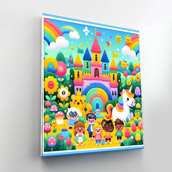 Fantasy Castle Exploration Painting Number Kit