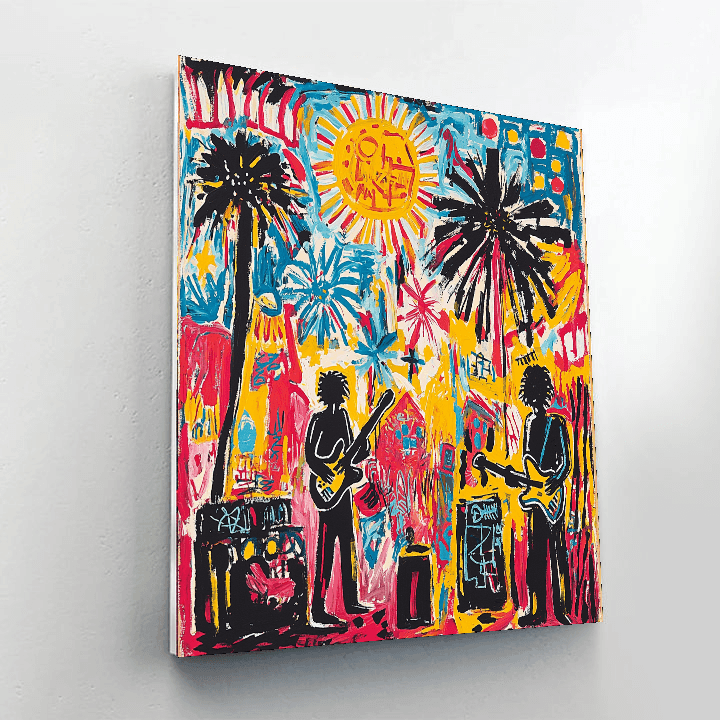 Jean-Michel Basquiat Inspired Bohemian Festival Dream  Paint By Numbers Kits