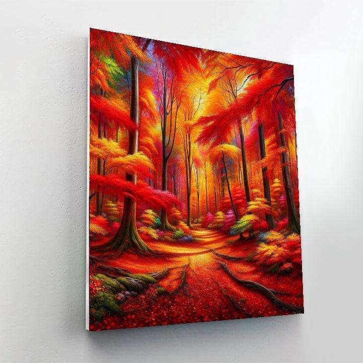 Majestic Autumn Woods Paint By Numbers Kits