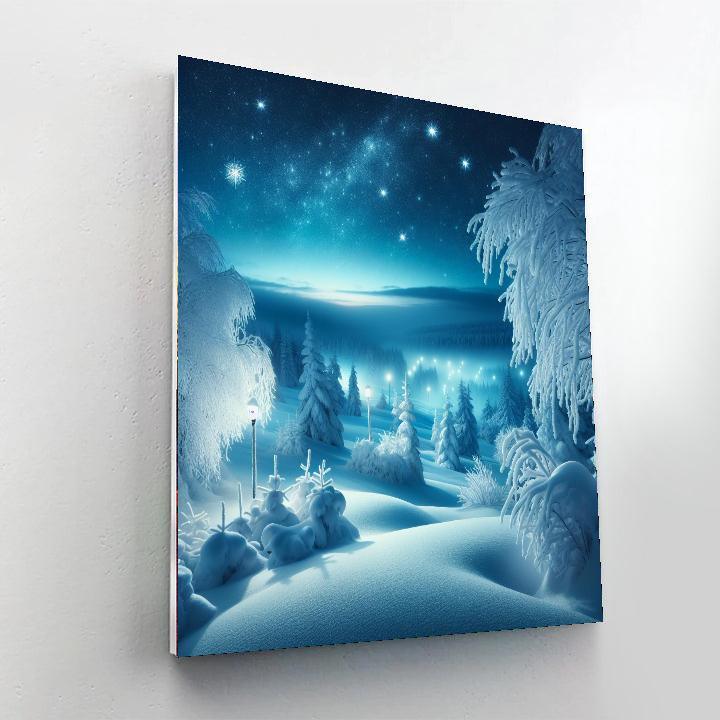 Elegant Winter Evening Paint By Numbers Art