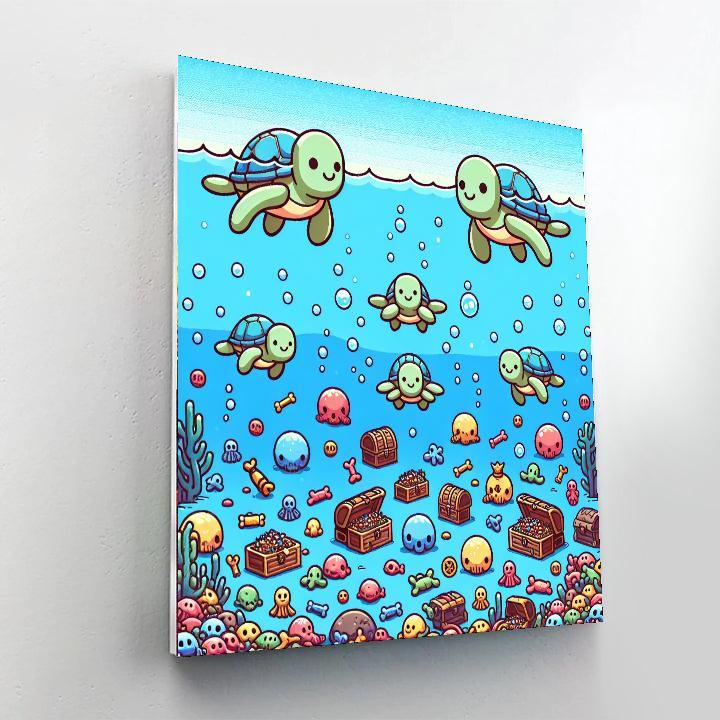 Turtle Treasure Trove Paint By Color