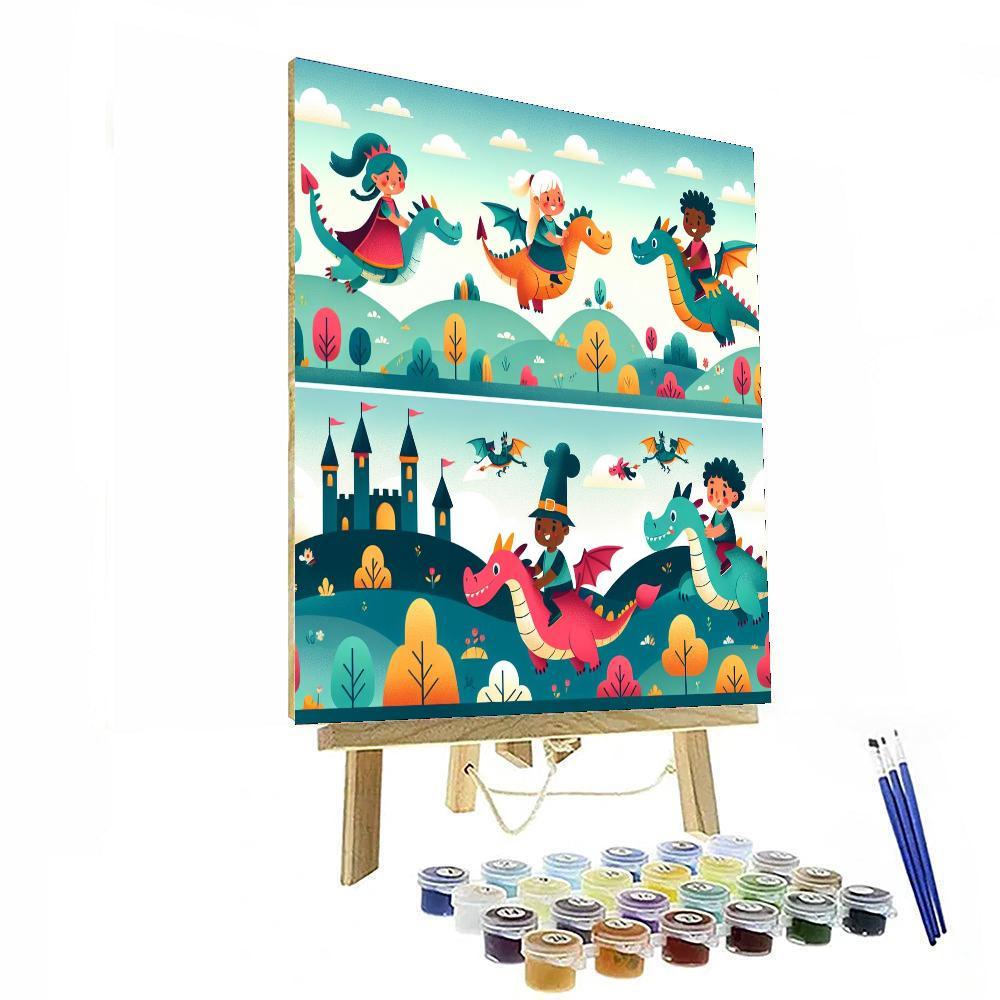 Courageous Dragon Quest Painting Number Kit