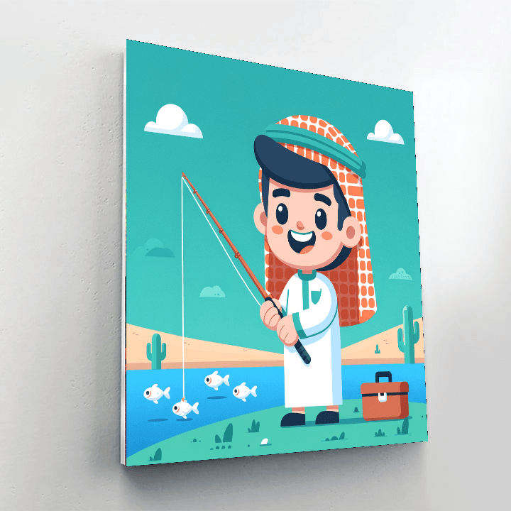 Little Fisherman Adventure Paint By Numbers