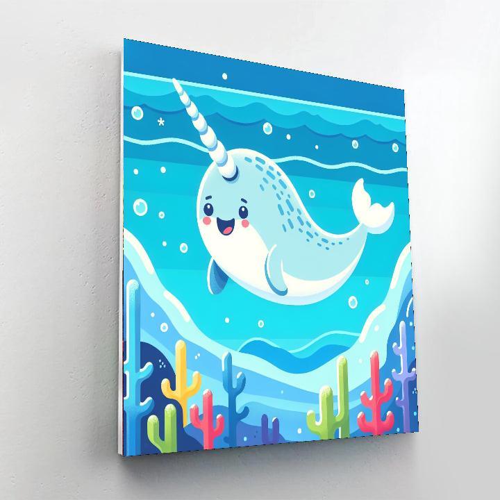 Charming Narwhal Paint By Color