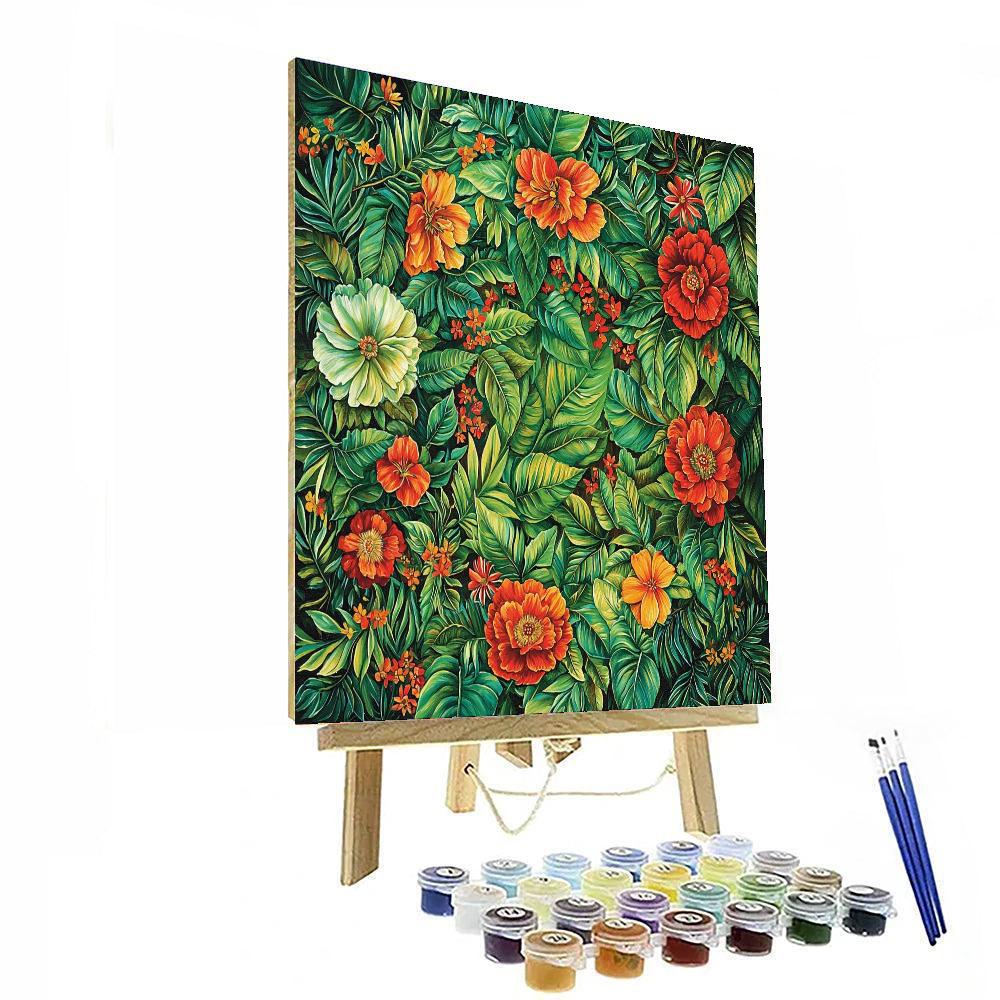 Frida Kahlo Inspired Tropical Resonance  Numbered Painting Kits