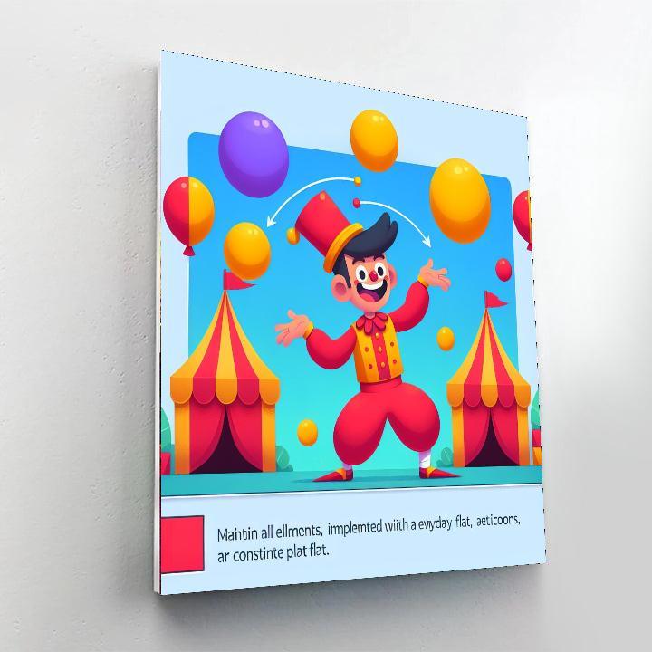 Daring Circus Performer Paint By Numbers Art