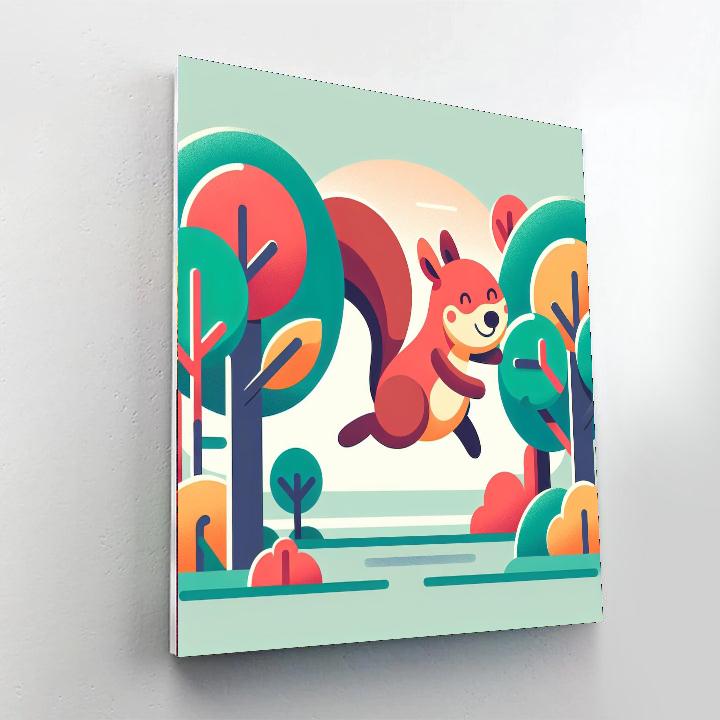 Soaring Squirrel Paint By Numbers Kits