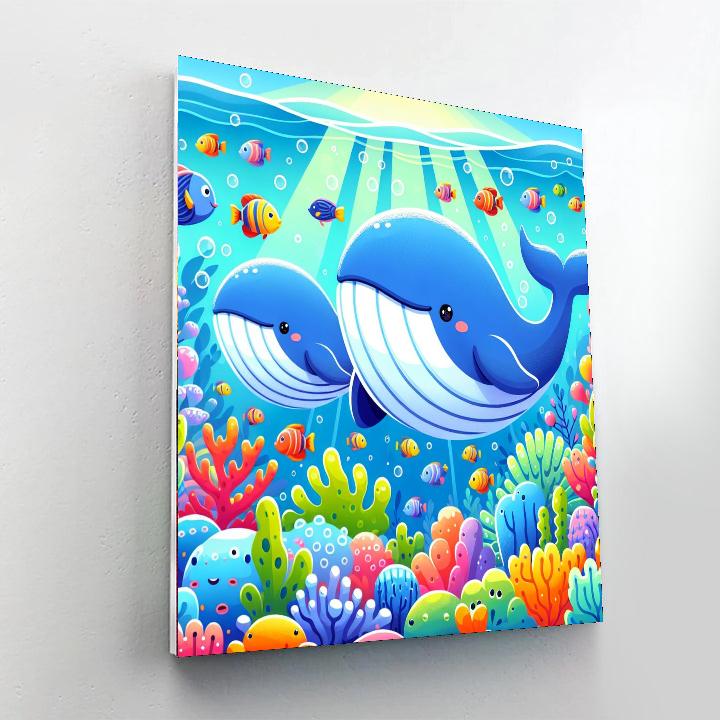 Sailing With Friendly Whales Paint By Number