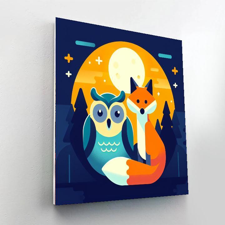 Moonlight Safari Number Painting