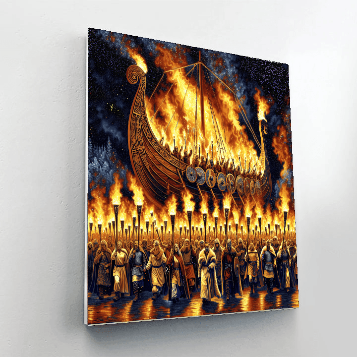 Up Helly Aa Fire Festival - Shetland Islands Paint By Numbers Kits