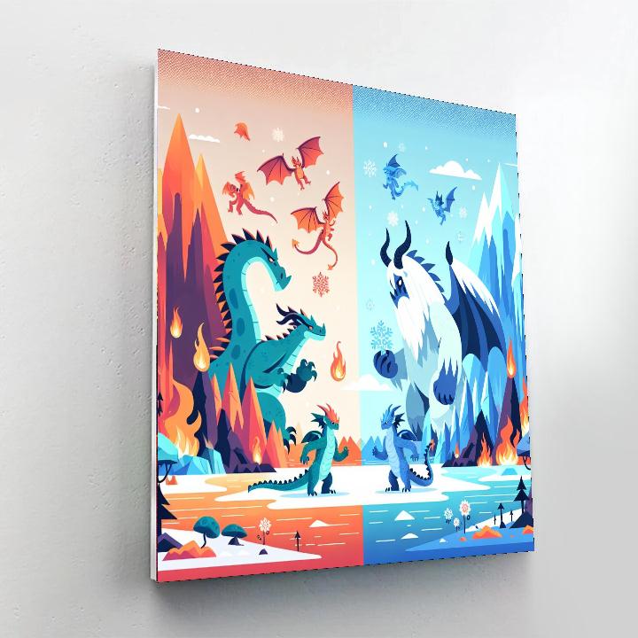 Kingdom Of Ice And Fire Numbered Painting Kits