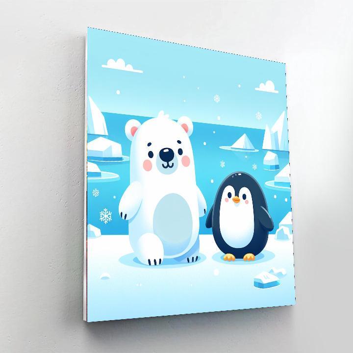 Arctic Polar Adventure Number Painting