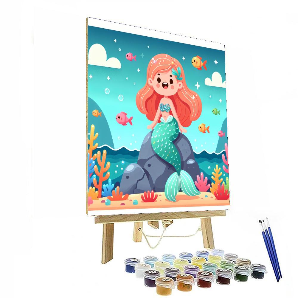 Magical Mermaid Tale Number Painting