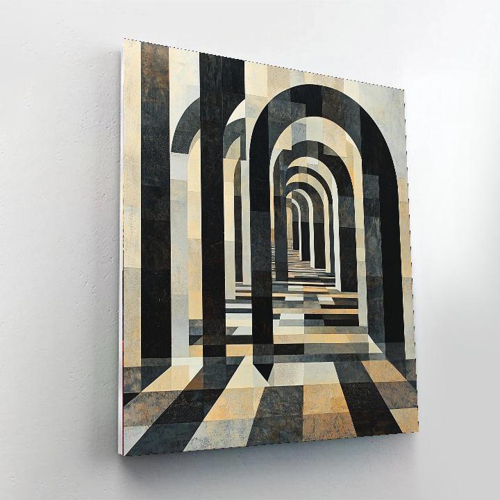 M.C. Escher Inspired The Geometric Veil  Paint By Numbers