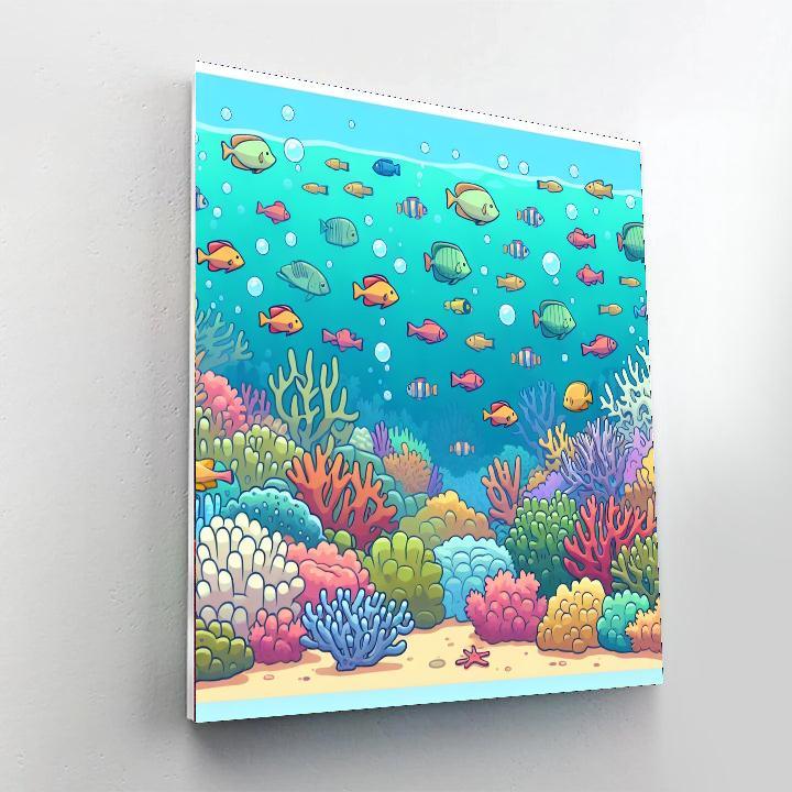 Exploring The Great Barrier Reef Paint By Numbers Art