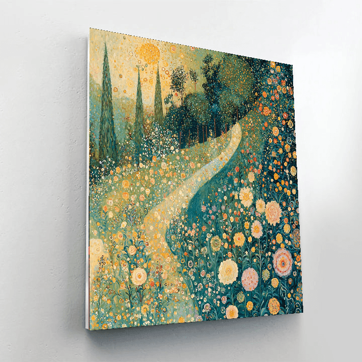 Gustav Klimt Inspired Ethereal Garden Of Dreams  Paint By Numbers Kits