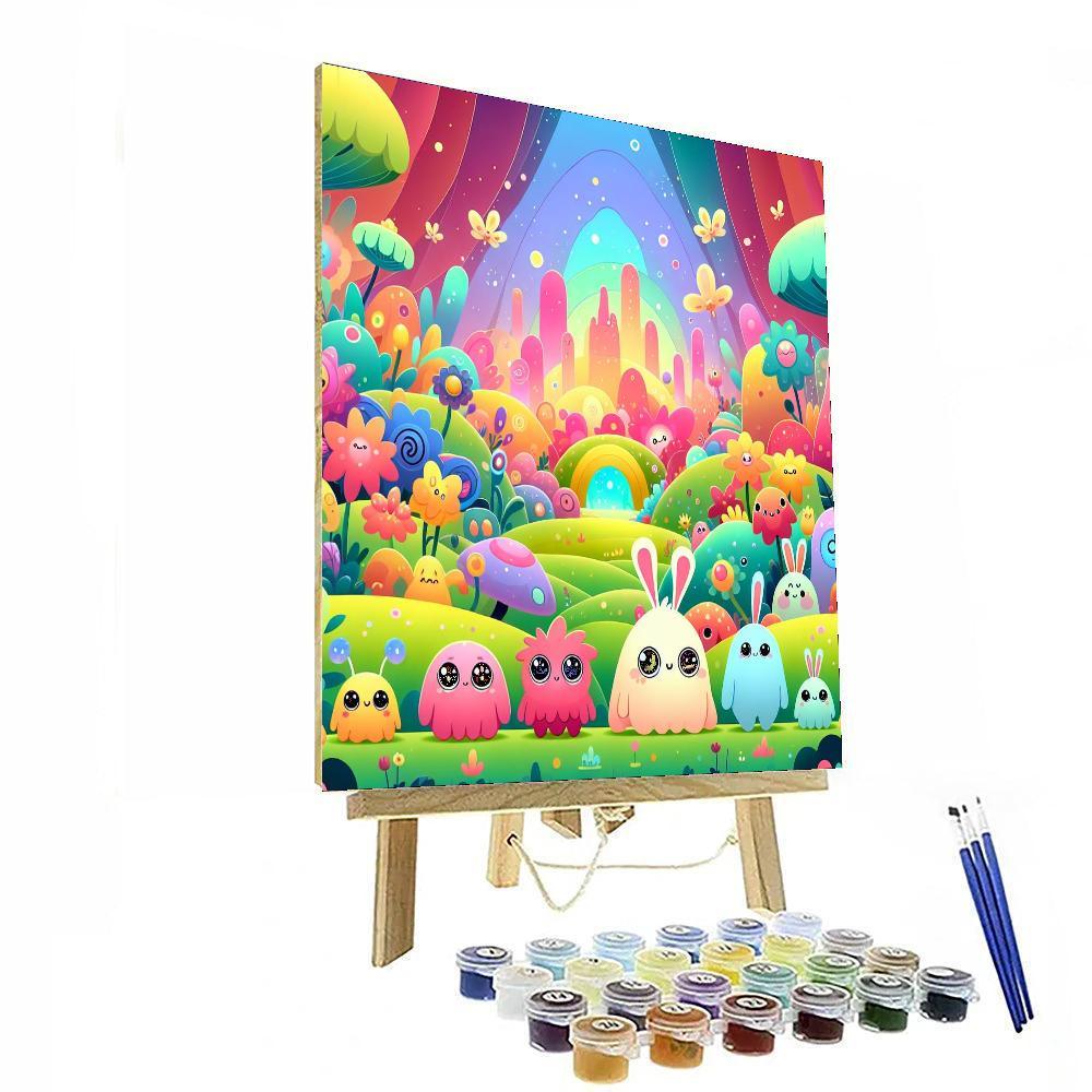 Magic Meadow Mystery Paint By Numbers Art