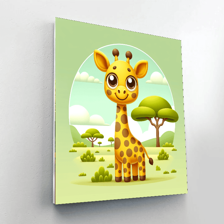Gleeful Giraffe Paint By Color