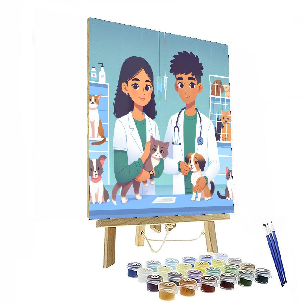 Caring Critter Clinic Painting By Numbers Kit