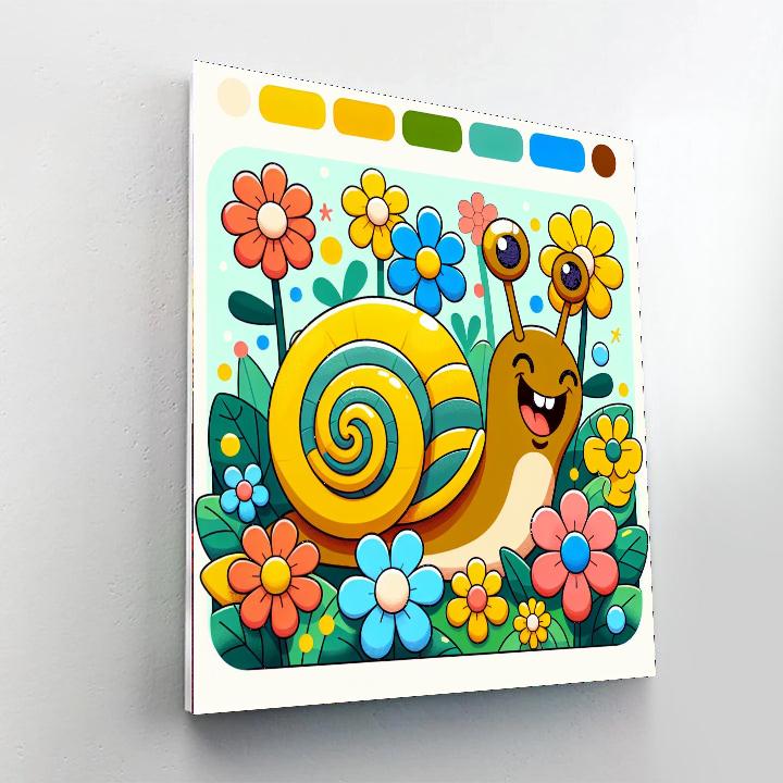Dizzying Snail Paint By Numbers Art