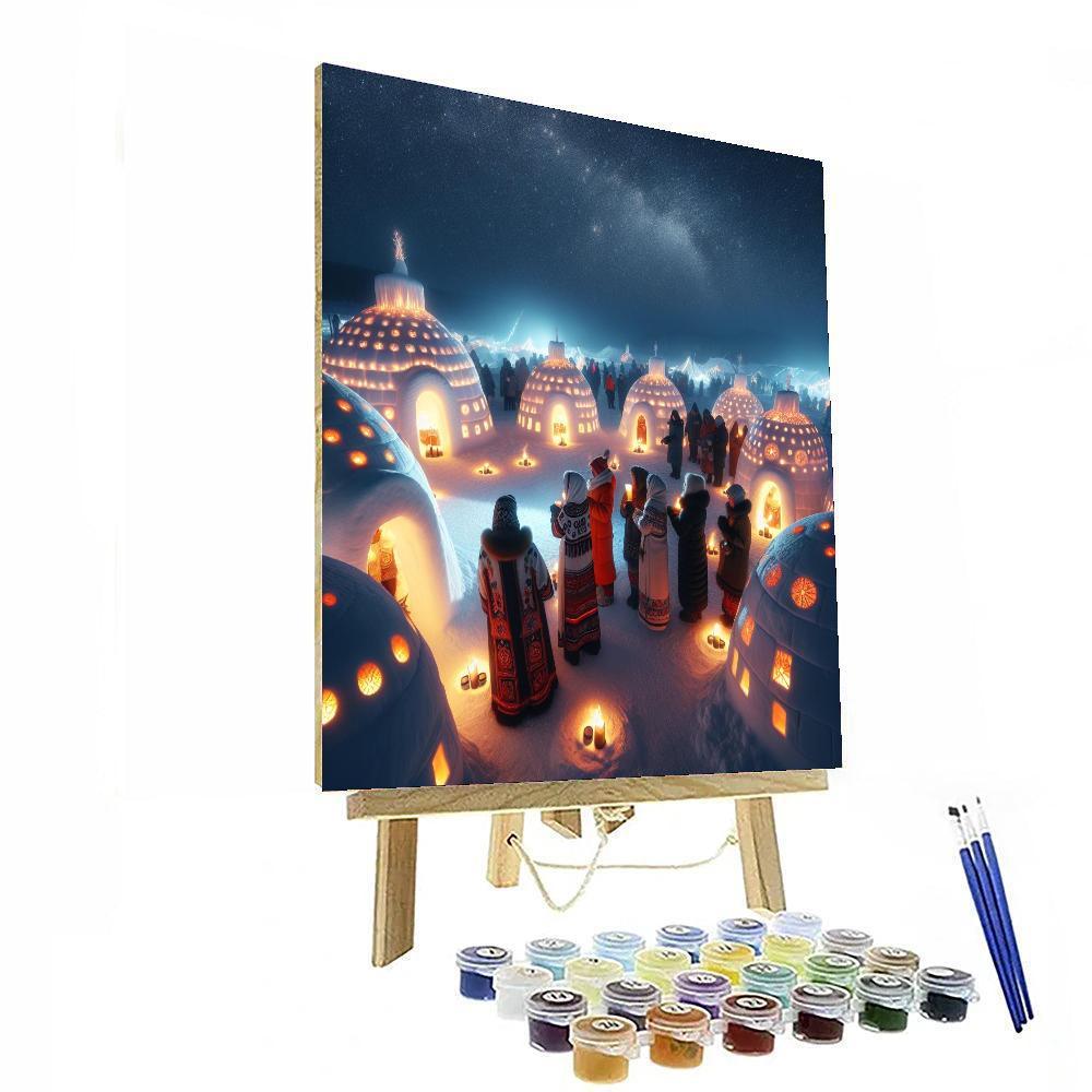 Kamakura Snow Festival - Japan Paint By Color