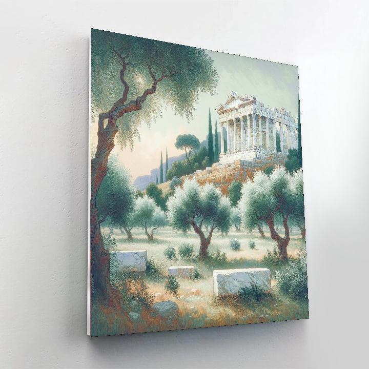 Ancient Marble Ruins Painting By Numbers Kit