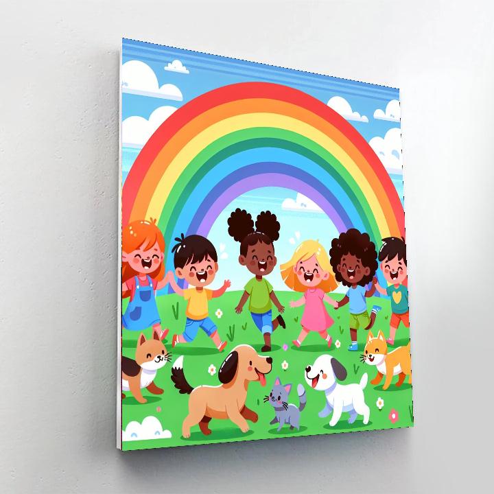 Under The Rainbow Playtime Numbered Painting Kits