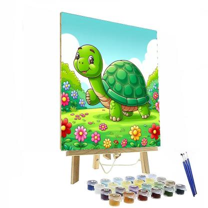 Curious Tortoise Painting Number Kit