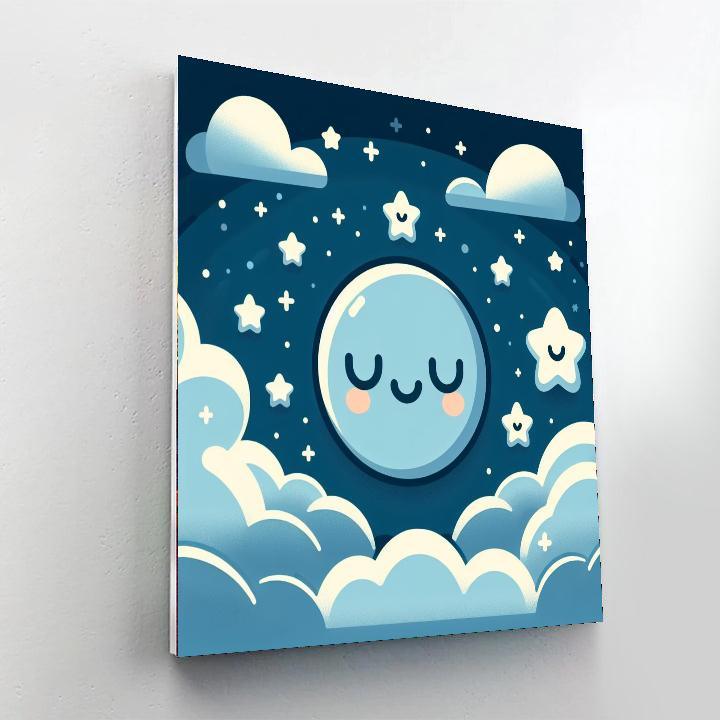 Starry Skies And Sweet Dreams Painting Number Kit