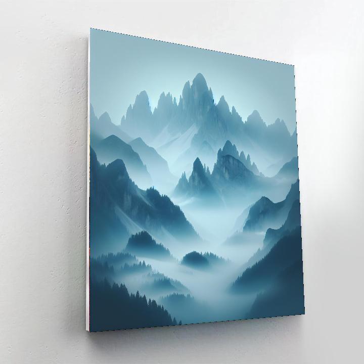 Mystic Mountain Mist Paint By Numbers Art